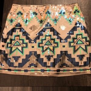 Express xs skirt Super cute with sequin’s